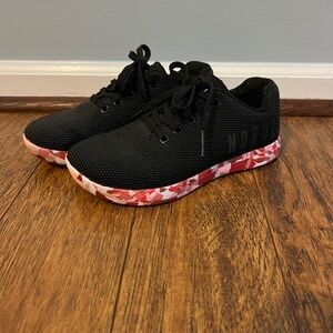 NO BULL Black Wild Berry Pink Camouflage Trainer Shoes